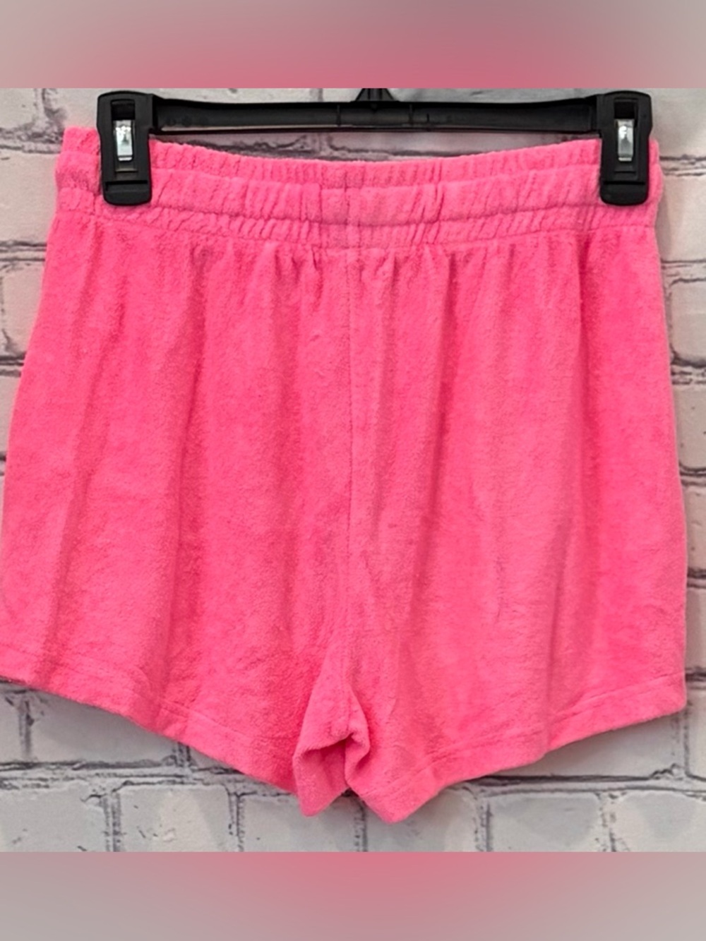 Generation Love Size:S Women Pink Terry Lounge Shorts with Drawstring - Picture 5 of 12